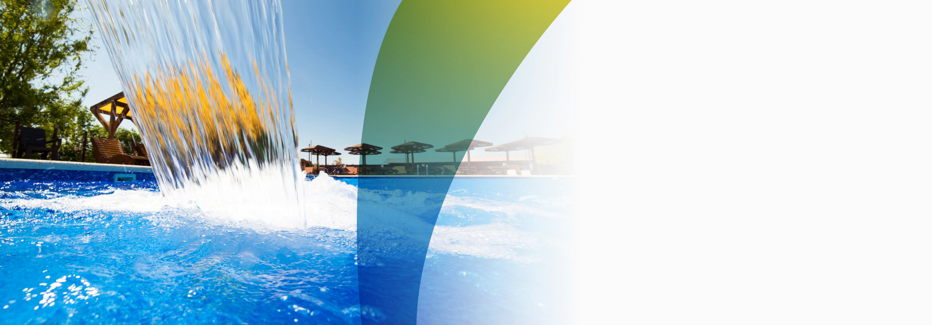 pool with mini waterfall